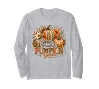 Meet Me At the Pumpkin Patch Harvest Feel Golden Farm Fresh Long Sleeve T-Shirt