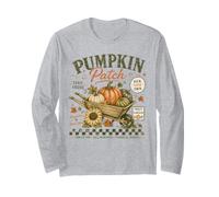 Meet Me At the Pumpkin Patch Harvest Feel Golden Farm Fresh Long Sleeve T-Shirt