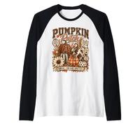 Meet Me At the Pumpkin Patch Harvest Feel Golden Farm Fresh Raglan Baseball Tee