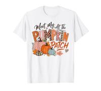 Meet Me At the Pumpkin Patch Harvest Feel Golden Farm Fresh T-Shirt