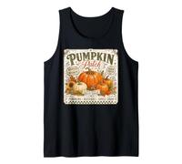 Meet Me At the Pumpkin Patch Harvest Feel Golden Farm Fresh Tank Top