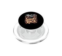 Meet Me at the Squat Rack Barbell Lifting PopSockets PopGrip for MagSafe