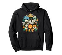 Meet Me At The Zoo Safari Animal Theme Pullover Hoodie
