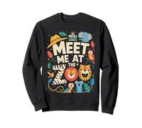 Meet Me At The Zoo Squad Zoo Trip Zoo Keeper Wildlife Zoo Sweatshirt