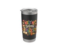 Meet Me Between The Pages Book Lover Design Reader Stainless Steel Insulated Tumbler