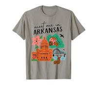 Meet me in Arkansas - Cute US State Travel Retro Design T-Shirt