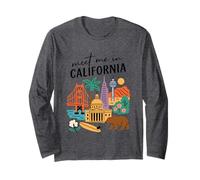 Meet Me in California Iconic Landmarks Travel Long Sleeve T-Shirt
