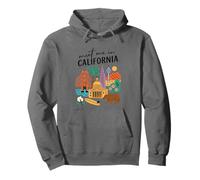 Meet Me In California Iconic Landmarks Travel Pullover Hoodie