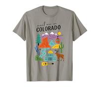 Meet me in Colorado - Cute US State Travel Retro Design T-Shirt