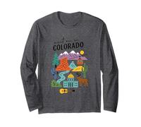 Meet Me in Colorado Mountains Nature Scenic Long Sleeve T-Shirt