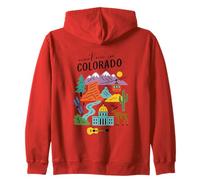 Meet Me In Colorado Mountains Nature Scenic Zip Hoodie