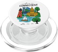 Meet Me In Connecticut Mountains Capitol Sailing PopSockets PopGrip for MagSafe