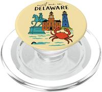 Meet me in Delaware - Cute US State Travel Retro Design PopSockets PopGrip for MagSafe