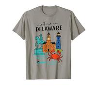 Meet me in Delaware - Cute US State Travel Retro Design T-Shirt