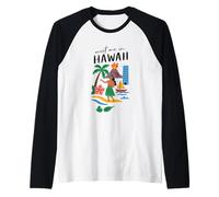 Meet Me in Hawaii Vibrant Island Escape Raglan Baseball Tee