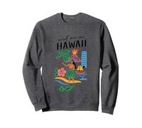 Meet Me In Hawaii Vibrant Island Escape Sweatshirt