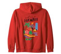 Meet Me In Hawaii Vibrant Island Escape Zip Hoodie