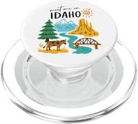 Meet Me In Idaho Nature Landscape Design PopSockets PopGrip for MagSafe