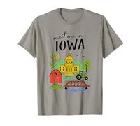 Meet me in Iowa - Cute US State Travel Retro Design Women T-Shirt