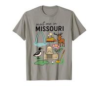 Meet me in Missouri - Cute US State Travel Retro Design T-Shirt