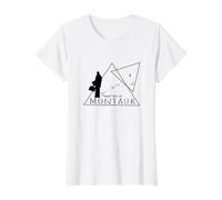Meet Me in Montauk NY Value Graphic T-Shirt, Women, White, L
