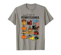 Meet me in Pennsylvania - Cute US State Travel Retro Design T-Shirt