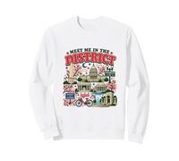 Meet Me in The District Vintage Washington DC Landmarks Sweatshirt