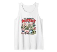 Meet Me in The District Vintage Washington DC Landmarks Tank Top