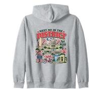 Meet Me in The District Vintage Washington DC Landmarks Zip Hoodie