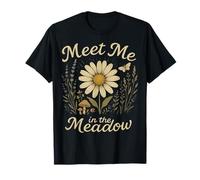 Meet Me in the Meadow Floral Daisy Cottagecore Wildflowers T-Shirt