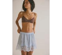 Meet Me In the Middle Printed Half Slip by Intimately at Free People in French Blue Combo, Size: Large - female