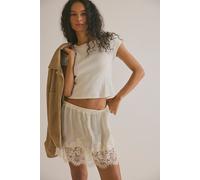 Meet Me In the Middle Printed Half Slip by Intimately at Free People in White Combo, Size: XL - female
