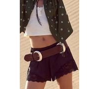 Meet Me In The Middle Tap Shorts by Intimately at Free People in Black, Size: Large - female