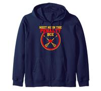 Meet Me In The Penalty Box Lacrosse Attack Player Zip Hoodie