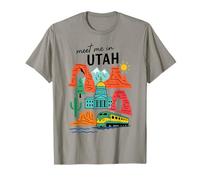 Meet me in Utah - Cute US State Travel Retro Design Women T-Shirt