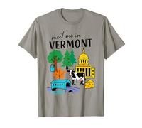 Meet me in Vermont - Cute US State Travel Retro Design Women T-Shirt