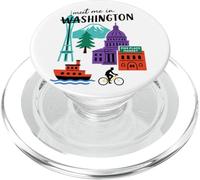 Meet Me In Washington Iconic Landmarks PopSockets PopGrip for MagSafe