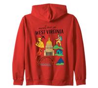 Meet Me In West Virginia Adventure Zip Hoodie