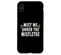 Meet Me Under The Mistletoe - Christmas Kiss Joke Case for iPhone XS Max
