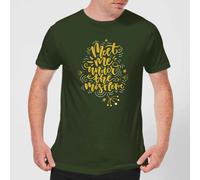 Meet Me Under The Mistletoe T-Shirt - Forest Green - M - Forest Green