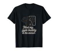 Meet My Gym Buddy Mirror Flex Workout Design T-Shirt