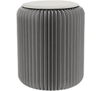 meet powered by PAPERFLOW Stool Honeycomb Cardboard Non Height Adjustable Grey 420 x 300 x 300 mm