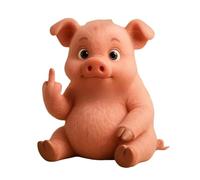 Meet the Attitude Squad cute middle finger plush for High stress feel lonely people and humor gifts for Friends who like decoration (Pig)