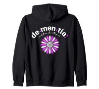 Meet Them Where They Are Purple Flower Dementia Zip Hoodie