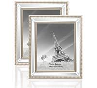 Meetart 8x10 2 Pack Mirror Photo Frames Sets for Wall Pictures Decor or Table Stand