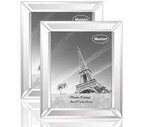 Meetart Silver Mirror Photo Frame 8x10 inch 2 Piece Per Set for Wall Hang or Tabletop Display