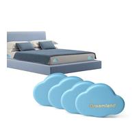 MeetBear 4Pcs Bed Sheet Clips - Cloud Clip Bed Sheet Holder, Keep Sheets Firm & Tight - Easy Installation, Non-Slip Fasteners for Mattress Protectors, Blankets & Bedding (Blue)