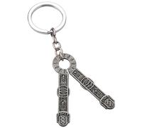 MEETCUTE Elden Keychain, Cool Elden Key Ring for Men and Women Cosplay Accessories for Gamers and Fans -D, Keychain-d, A