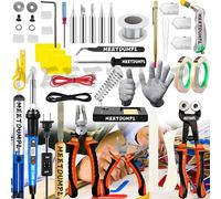 MEETDUMPL Stained Glass Kit,Stained Glass Supplies,Stained Glass Kits for Adults,with 80W Soldering Iron Kit,Glass Cutter Tool Kit,for Stained Glass Making.(Patent has been registered).(3)