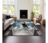 MeeTe Carpet Living Room FateStay Night Sofa Coffee Table Carpet High-end Light Luxury Floor Mat Bedroom Room Bedside Blanket Washable (FN 02,100x150cm)